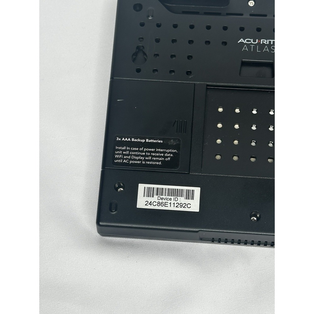 AcuRite Atlas WiFi Black HD Weather Station Display Only - Picture 4 of 11
